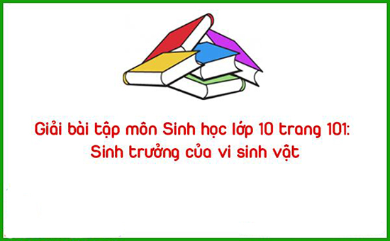 Giải bài tập môn Sinh học lớp 10 trang 101: Sinh trưởng của vi sinh vật