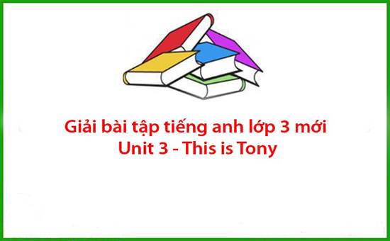 Giải bài tập tiếng anh lớp 3 mới Unit 3 – This is Tony