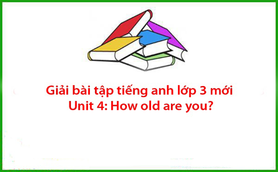 Giải bài tập tiếng anh lớp 3 mới Unit 4: How old are you?