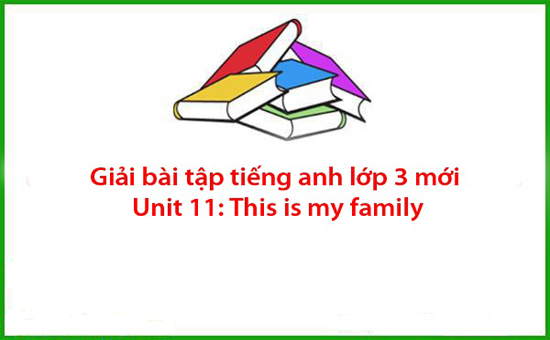 Giải bài tập tiếng anh lớp 3 mới Unit 11: This is my family