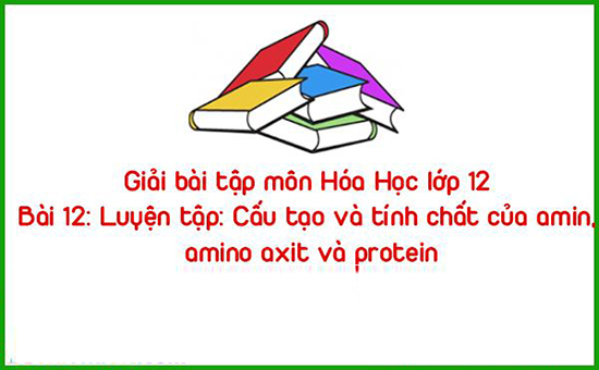 Giải bài tập môn Hóa Học lớp 12 Bài 12: Luyện tập: Cấu tạo và tính chất của amin, amino axit và protein