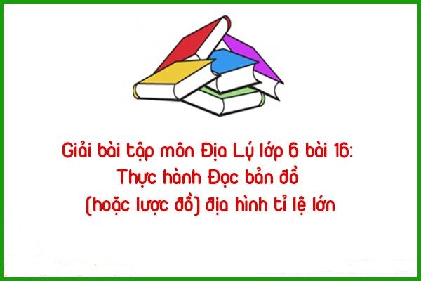 giai bai tap mon dia ly lop 6 bai 16 thuc hanh doc ban do hoac luoc do dia hinh ti le lon
