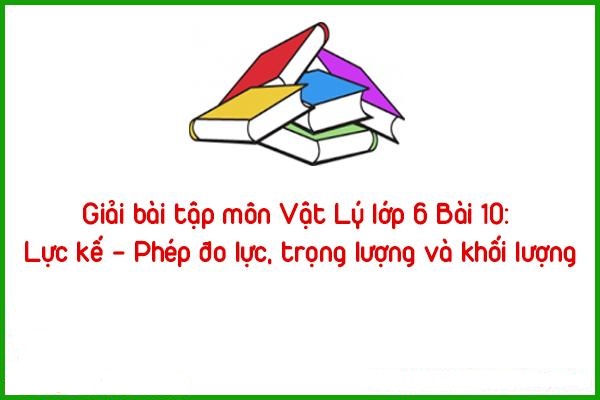 giai bai tap mon vat ly lop 6 bai 10 luc ke phep do luc trong luong va khoi luong