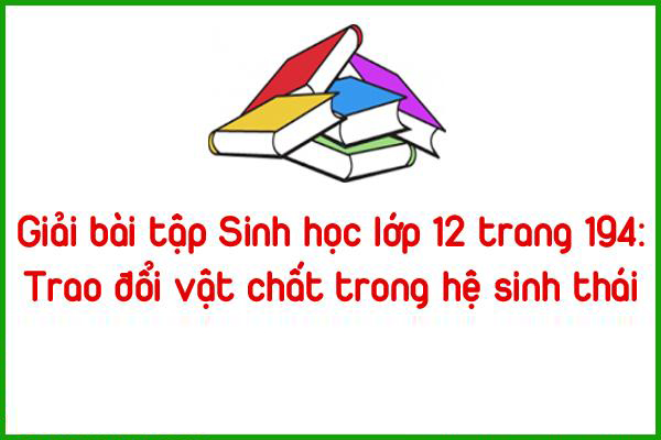 giai bai tap sinh hoc lop 12 trang 194 trao doi vat chat trong he sinh thai
