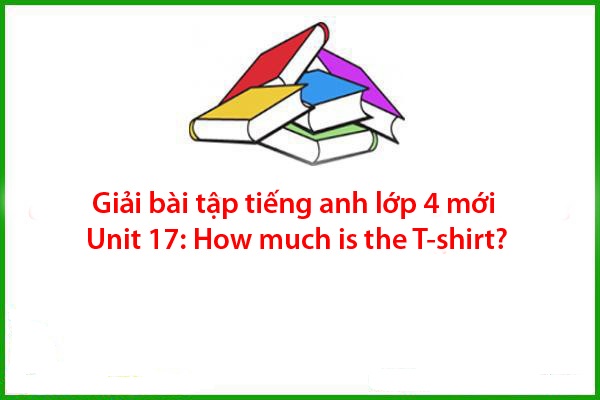 giai bai tap tieng anh lop 4 moi unit 17 how much is the t shirt