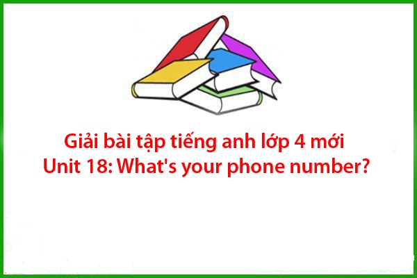 giai bai tap tieng anh lop 4 moi unit 18 whats your phone number